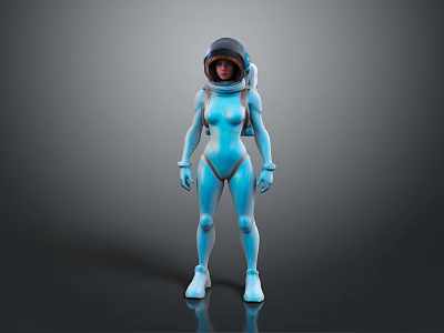 Sci-fi Beauty Sci-fi Girl Sci-fi Girl Sci-fi Girl Cyber Girl Sci-fi Woman Cyber Beauty 3d model