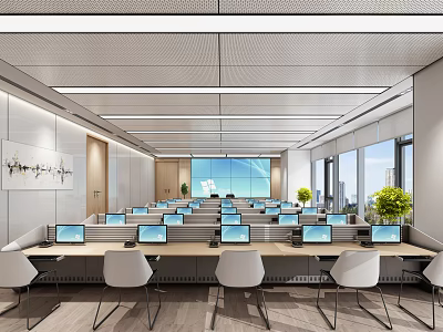 Public Office 3d model