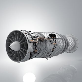 modern engine aircraft engine 3d model