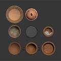 Artisan Crafted Ceramic Sculptures With Various Shapes Bowls Cups And Lidded Containers
