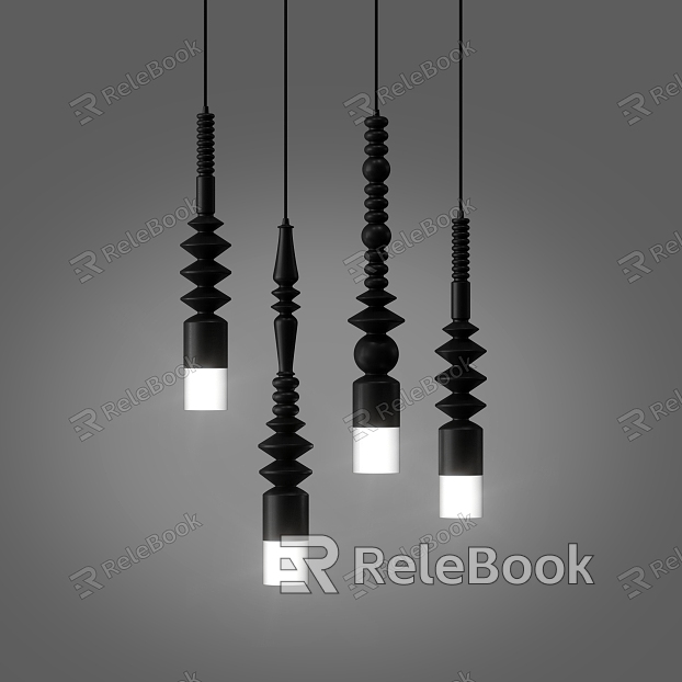 French chandelier wooden lamp model