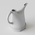 Antique Vintage Metal Teapot Featuring Rustic Texture And Layered Base Design 3d model