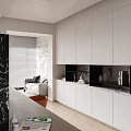 Modern Living And Dining Room Interior With Sofa Pillows Coffee Table Plant And Window Blinds