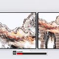 Modern Abstract Painting Abstract Hanging Painting 3d model