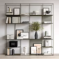 Modern Bookshelf Decorative Rack Bookshelf Decorative Rack 3d model