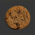 Golden Crispy Chocolate Chip Cookie With Melted Chocolate Chunks And Crunchy Texture