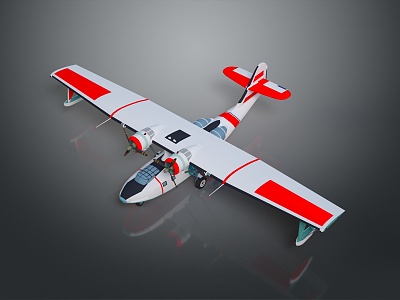 Modern Aircraft Handmade 3d model