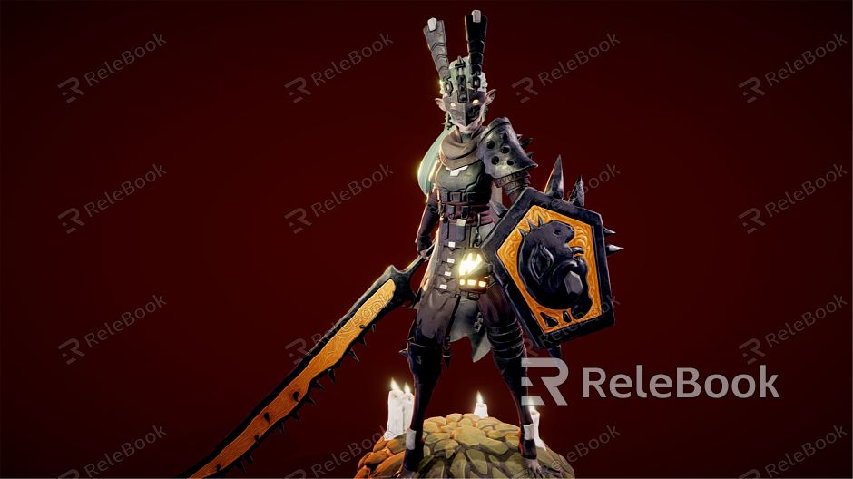 Modern Game Character Ancient Warrior model