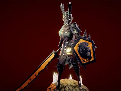 Modern Game Character Ancient Warrior model