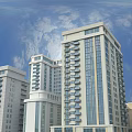 Modern Office Buildings With Various Architectural Designs And Urban High Rise Structures