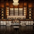 Modern Bartending Area 3d model