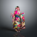 Traditional Colorful Lifestyle Products With Floral Patterns And Decorative Lantern Design