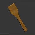 Yellow Kitchen Spatula With Long Handle For Household Cooking Use