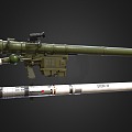 Air defense missile lightning missile individual missile rocket 3d model