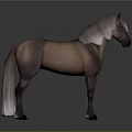 Brown And White Horse 3D Model Specialty Store Featuring Detailed Lifelike Design