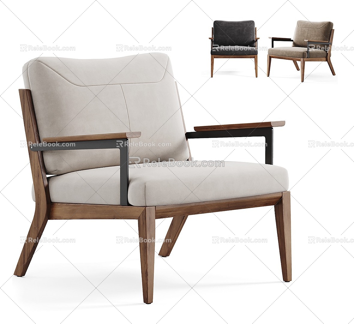 Modern Areti Sofa Chair 3d model