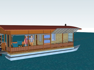 Fishing Yacht model