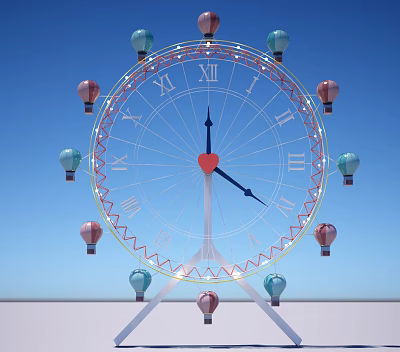 Modern Ferris Wheel 3d model Modern Ferris Wheel 3d model