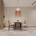 Modern Living And Dining Room Interior With Sofa Coffee Tables Wall Art And Pendant Lights