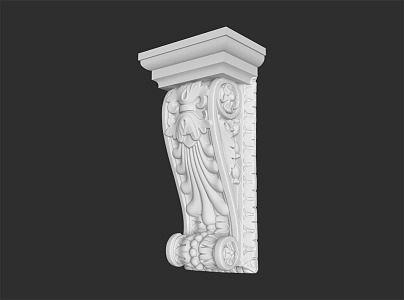 French column angle 3d model