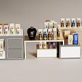 Liquor Bottle Display Rack Combination Nakajima Display Rack 3d model