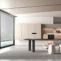 Modern study 3d model