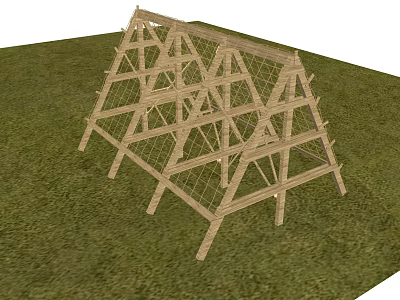 Modern obstacle sketch 3d model
