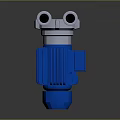Industrial Blue Silver Pump Mechanical Structure With Metal Inlet Outlet Parts