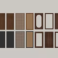 Various Cabinet Door Panels With Wooden Textured And Solid Color Designs