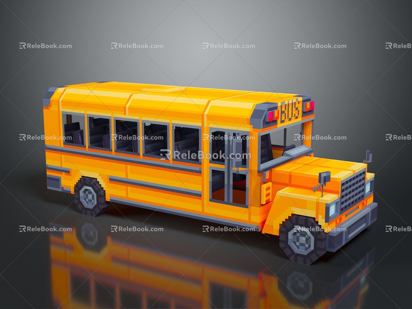 Bus School Bus Van Box Bus Bus Tourist Bus Coach 3d model