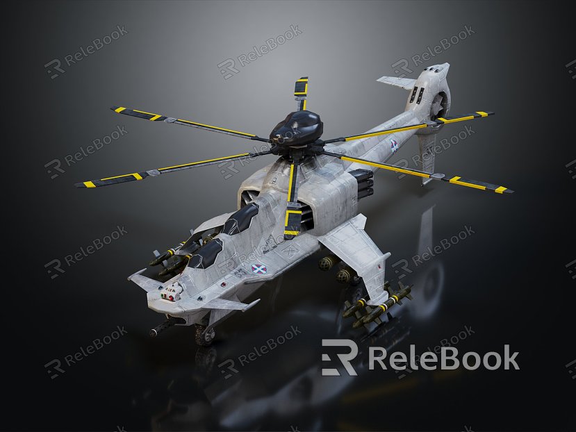 modern helicopter helicopter gunship model