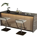 Nakajima Bar Chair Combination 3d model