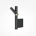 Modern Black Metal Wall Light With Adjustable Head For Indoor Decoration