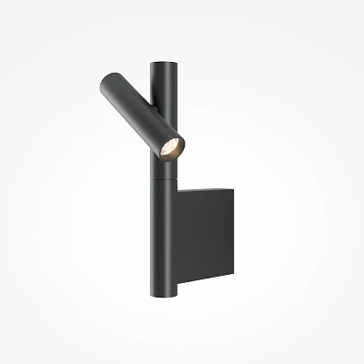 Modern Black Metal Wall Light With Adjustable Head For Indoor Decoration 3d model
