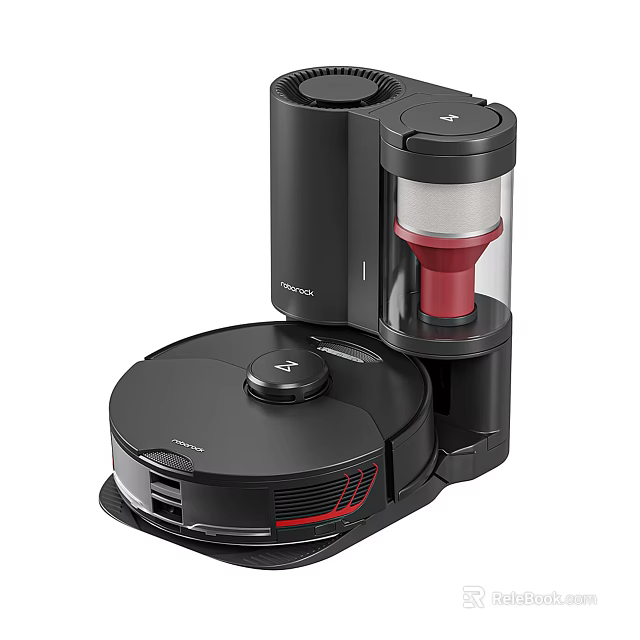 Smart Robotic Vacuum Cleaner With Docking Station For Efficient Daily Home Cleaning 3d model 