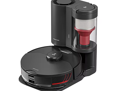 Smart Robotic Vacuum Cleaner With Docking Station For Efficient Daily Home Cleaning 3d model