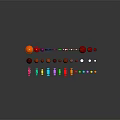 Vibrant Colorful Lollipops Candy Canes Cherries And Assorted Sweet Candies