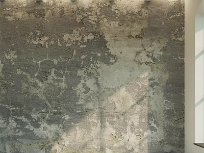 Weathered Gray Wall Texture With Natural Light And Shadow Patterns 3d model
