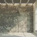 Weathered Gray Wall Texture With Natural Light And Shadow Patterns