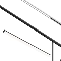 Modern Downlights And Spotlights With Track Mounting In Black Gold White Metal Finish