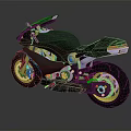 Black and Gold Sport Motorcycle Featuring Sleek Design Gold Accents And Reflective Body