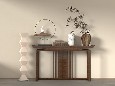 Modern Middle Ancient Duan Jing Decorative Cabinet Jewelry Ornaments 3d model