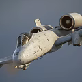 Attack Aircraft A10 Warthog Jet Fighter 3d model