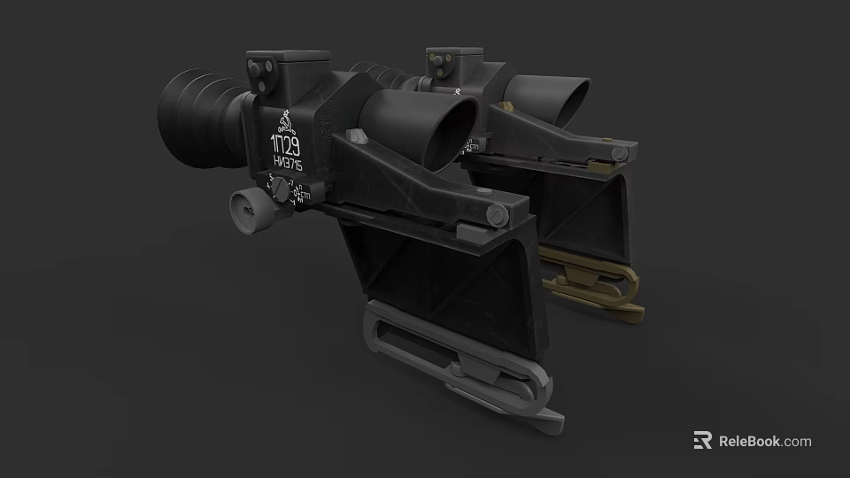 Military Tactical Weapon Sight With M22 Model NVG Compatible Mounting Bracket 3d model 