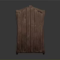 Unique Rustic Wooden Furniture Cabinet With Carved Wood Grain Details