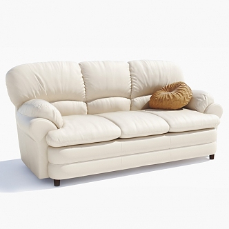 Three-seat sofa 3d model