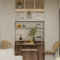 Modern Living and Dining Room Interior With Sofa Coffee Table Wicker Chair and Chandelier