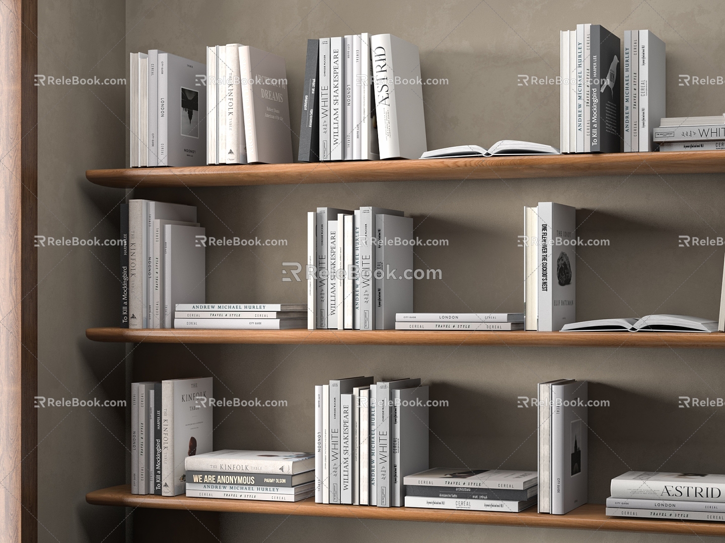 Books, Newspapers and Periodicals, Book Ornaments, Book Combination, Book Shelf Ornaments 3d model