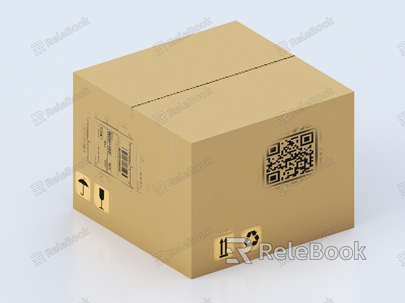 Carton Boxes Carton Boxes Carton Boxes Express Boxes Packaging Boxes Logistics Boxes model