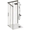 Modern Shower Sauna Interior Design With Glass Doors And Steam Shower Equipment